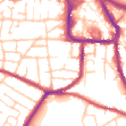 Daytime road noise heatmap for DY8 1BP