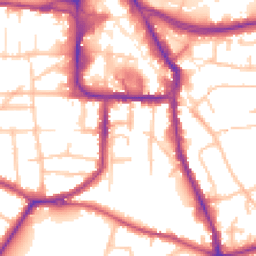 Daytime road noise heatmap for DY8 1BT