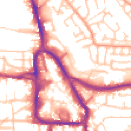 Daytime road noise heatmap for DY8 1BU