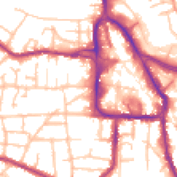 Daytime road noise heatmap for DY8 1BW