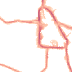 Night-time road noise heatmap for DY8 1BW