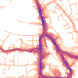 Daytime road noise heatmap for DY8 1BX