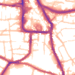 Daytime road noise heatmap for DY8 1BY