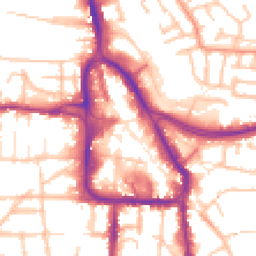 Daytime road noise heatmap for DY8 1DA