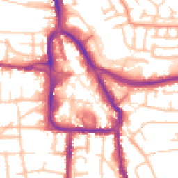 Daytime road noise heatmap for DY8 1DE