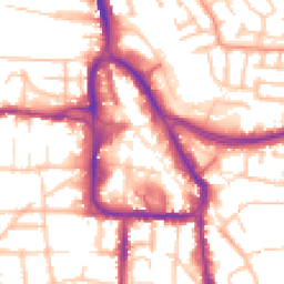 Daytime road noise heatmap for DY8 1DW