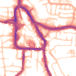 Daytime road noise heatmap for DY8 1DX