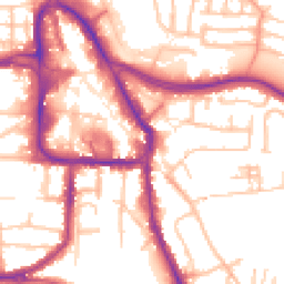 Daytime road noise heatmap for DY8 1ED
