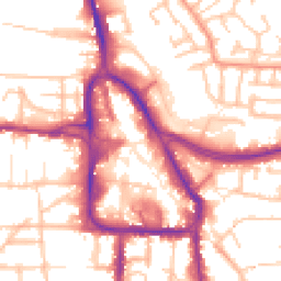 Daytime road noise heatmap for DY8 1EP