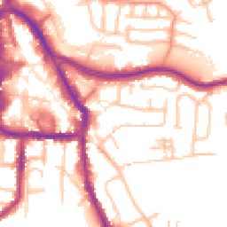 Daytime road noise heatmap for DY8 1EX