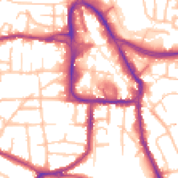Daytime road noise heatmap for DY8 1FG