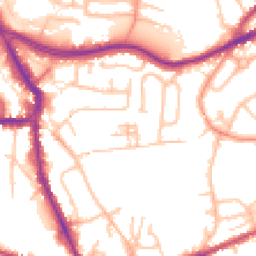 Daytime road noise heatmap for DY8 1LA