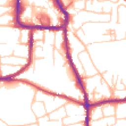 Daytime road noise heatmap for DY8 1QS