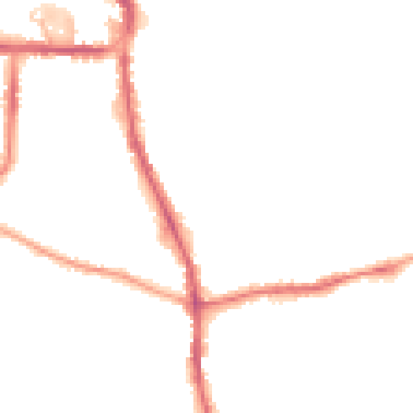 Night-time road noise heatmap for DY8 1QZ