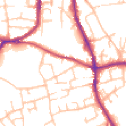 Daytime road noise heatmap for DY8 1RW
