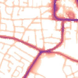 Daytime road noise heatmap for DY8 1SD