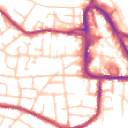 Daytime road noise heatmap for DY8 1UG