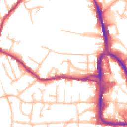 Daytime road noise heatmap for DY8 1XF