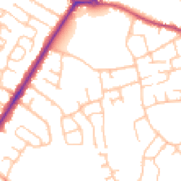 Daytime road noise heatmap for DY8 2BB