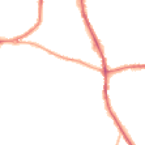 Night-time road noise heatmap for DY8 2DE
