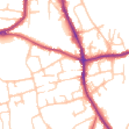 Daytime road noise heatmap for DY8 2DF