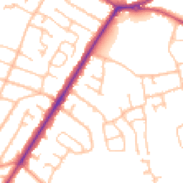 Daytime road noise heatmap for DY8 2DR