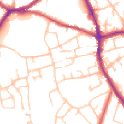 Daytime road noise heatmap for DY8 2DY