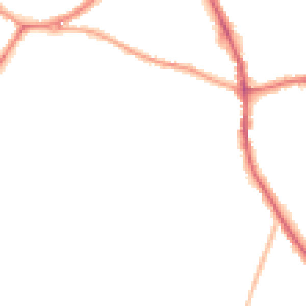 Night-time road noise heatmap for DY8 2DY