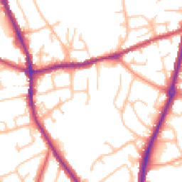 Daytime road noise heatmap for DY8 2HH