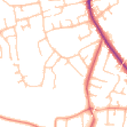 Daytime road noise heatmap for DY8 2LA