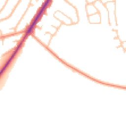 Daytime road noise heatmap for DY8 2RJ