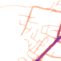 Daytime road noise heatmap for DY8 2XB
