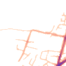 Daytime road noise heatmap for DY8 2XJ