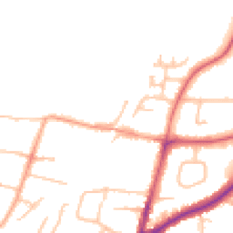 Daytime road noise heatmap for DY8 2XT