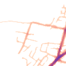 Daytime road noise heatmap for DY8 2XZ