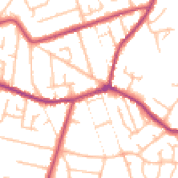 Daytime road noise heatmap for DY8 3PA