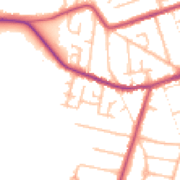 Daytime road noise heatmap for DY8 3PS