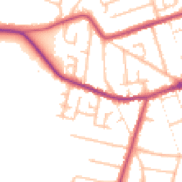 Daytime road noise heatmap for DY8 3PW