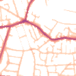 Daytime road noise heatmap for DY8 3QB