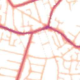 Daytime road noise heatmap for DY8 3QU