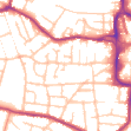 Daytime road noise heatmap for DY8 3TT