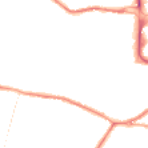 Night-time road noise heatmap for DY8 3UE