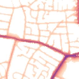Daytime road noise heatmap for DY8 3UG