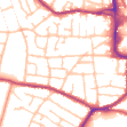 Daytime road noise heatmap for DY8 3XE