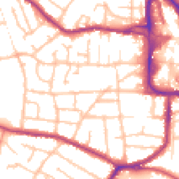 Daytime road noise heatmap for DY8 3XF