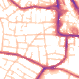 Daytime road noise heatmap for DY8 3XP