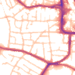 Daytime road noise heatmap for DY8 3XR