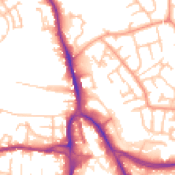 Daytime road noise heatmap for DY8 4DB