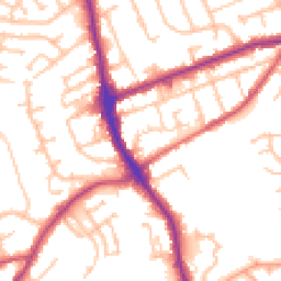 Daytime road noise heatmap for DY8 4DF