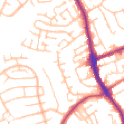 Daytime road noise heatmap for DY8 4DS
